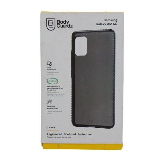 BodyGuardz Carve Series Rugged Gel Case for Samsung Galaxy A51 5G – Smoke - Picture 1 of 6